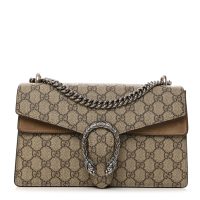 Gucci  GG Supreme Monogram Small Dionysus Shoulder Bag Taupe