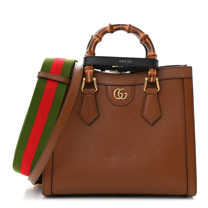 Gucci  Wonka Grain Calfskin Small Diana Tote Bag Cuir Black