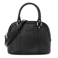 Gucci  GUCCI Microguccissima Mini Dome Bag Black