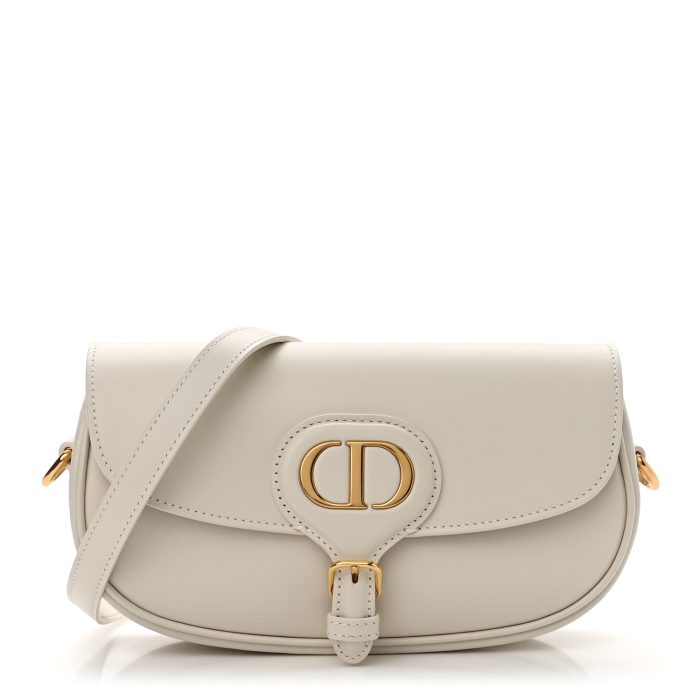 Christian Dior  Box Calfskin East West Bobby Bag Latte