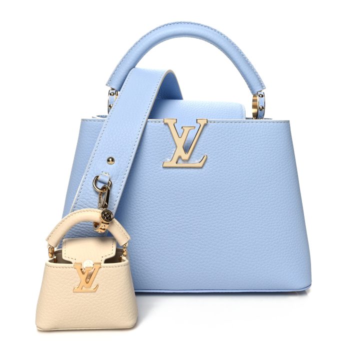 Louis Vuitton  Taurillon MiniMe Capucines BB Candy Blue