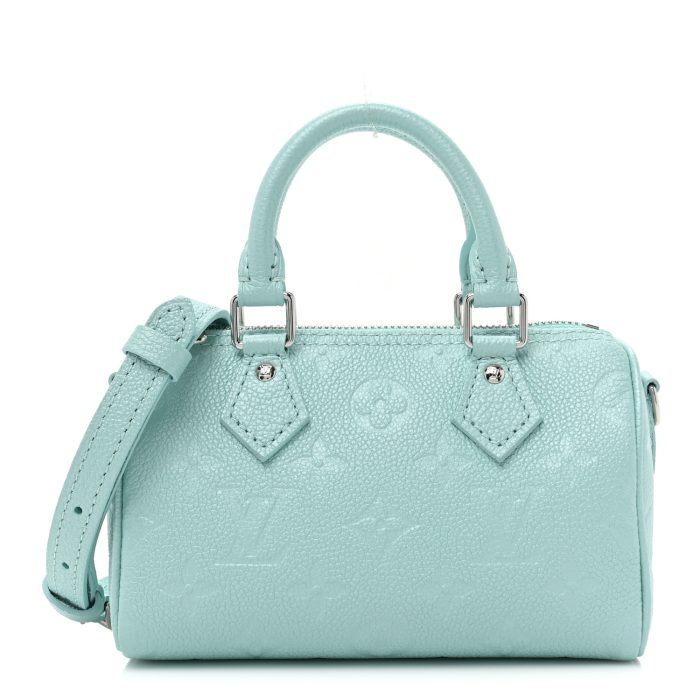 Louis Vuitton  Empreinte Monogram Nano Speedy Pearly Lagoon Turquoise