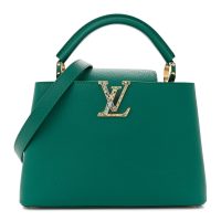 LOUIS VUITTON  LOUIS VUITTON Taurillon Abalone Capucines BB Emerald