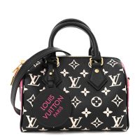 LOUIS VUITTON  Empreinte Monogram Spring in the City Speedy Bandouliere 20 Black White Pink