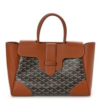 Goyard  Goyardine Saigon Tote Black Gold