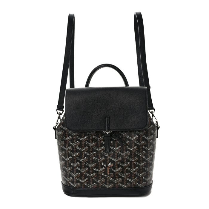 Goyard  Goyardine Calfskin Mini Alpin Backpack Black