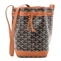 Goyard  Goyardine Petit Flot Bucket Bag PM Black Gold