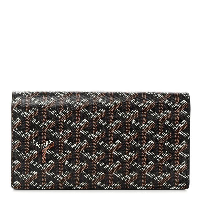 Goyard  Goyardine Long Bi-Fold Wallet Black