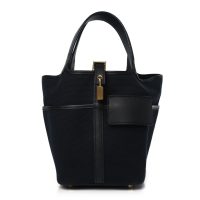 Hermes  Toile Goeland Swift Cargo Picotin Lock 18 Caban Black