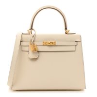 Hermes  Epsom Kelly Sellier 25 Craie