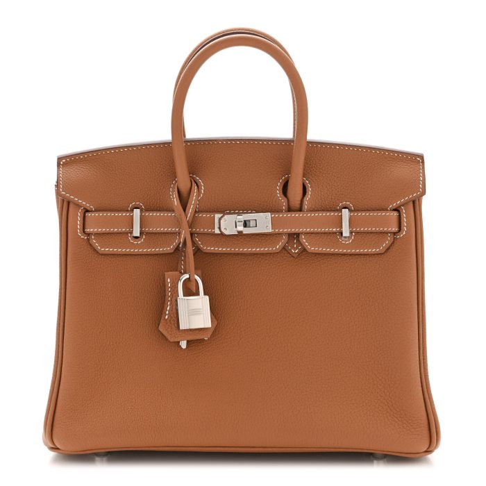 Hermes  Togo Birkin 25 Gold