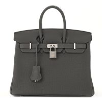 Hermes  Togo Birkin 25 Gris Meyer