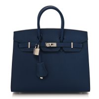 Hermes  Epsom Birkin Sellier 25 Bleu Navy