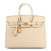 Hermes  Epsom Birkin Sellier 25 Craie