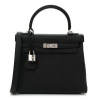 Hermes  Togo Kelly Retourne 25 Black