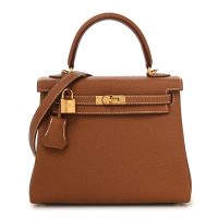 Hermes  Togo Kelly Retourne 25 Gold