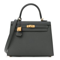 Hermes  Epsom Kelly Sellier 25 Vert Amande