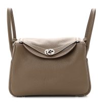 Hermes  Taurillon Clemence Lindy 26 Etoupe