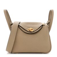 Hermes  Taurillon Clemence Mini Lindy 20 Trench