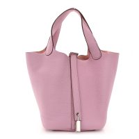 Hermes  Taurillon Clemence Picotin Lock 18 PM Mauve Sylvestre