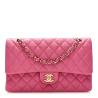 Chanel  Caviar Quilted Medium Double Flap Pink