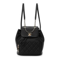 Chanel  Caviar Quilted Business Affinity Backpack Black