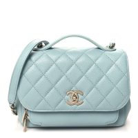 Chanel  Caviar Quilted Medium Business Affinity Flap Light Blue