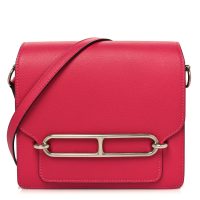 Hermes  Evercolor Verso Mini Sac Roulis FRAMBOISE Prune