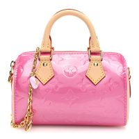 Louis Vuitton  Vernis Monogram Nano Speedy Neon Pink