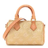 Louis Vuitton  Monoglam Nano Speedy Beige