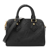 Louis Vuitton  Empreinte Monogram Giant Speedy Bandouliere 20 Black