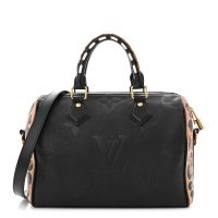 Louis Vuitton  Empreinte Monogram Giant Wild At Heart Speedy Bandouliere 25 Black