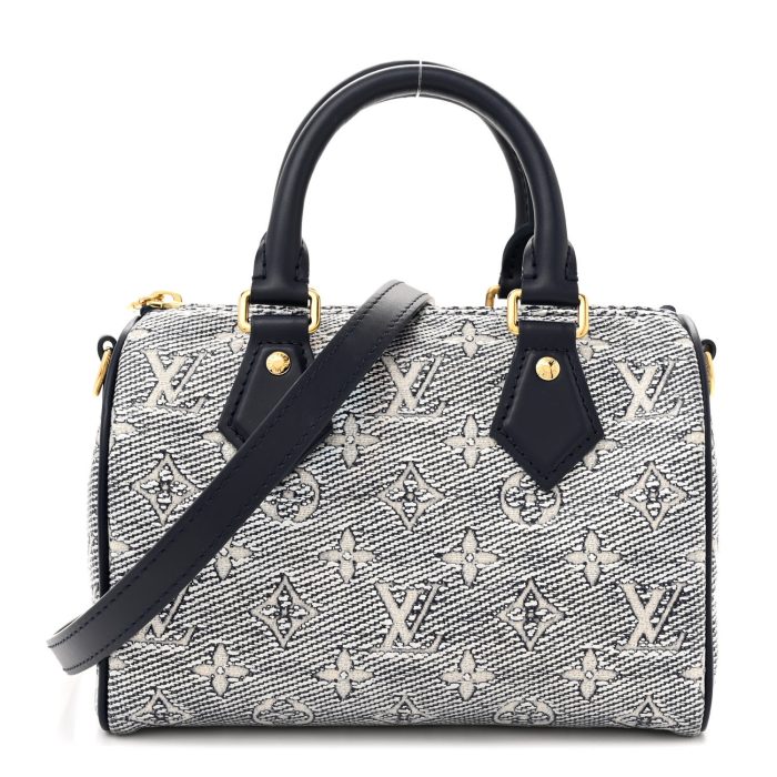 Louis Vuitton  Monoglam Speedy Bandouliere 20 Blue