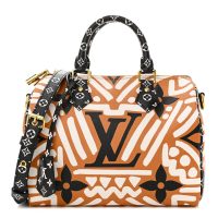 Louis Vuitton  Monogram Giant Crafty Speedy Bandouliere 25 Creme Caramel