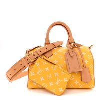 Louis Vuitton  Calfskin Monogram Speedy P9 Bandouliere 25 Yellow