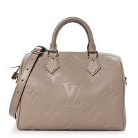 Louis Vuitton  Empreinte Monogram Giant Speedy Bandouliere 25 Tourterelle