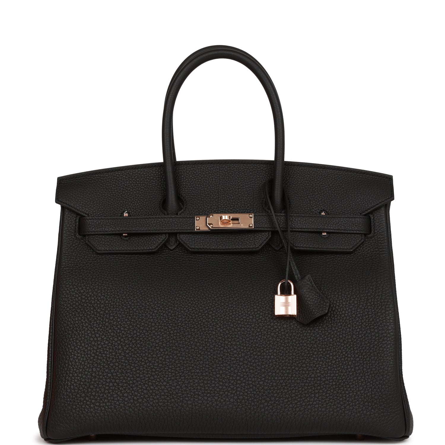 Hermes Birkin 35 Black Togo Rose Gold Hardware