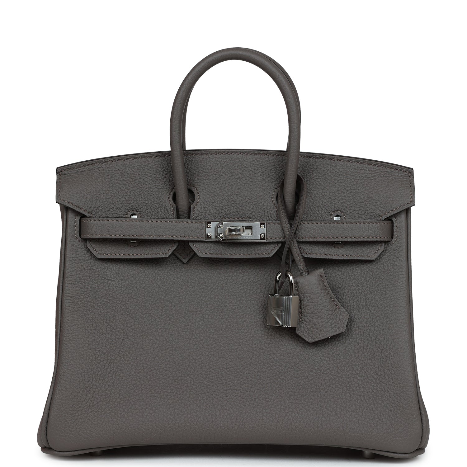 Hermes Birkin 25 Etain Togo Palladium Hardware