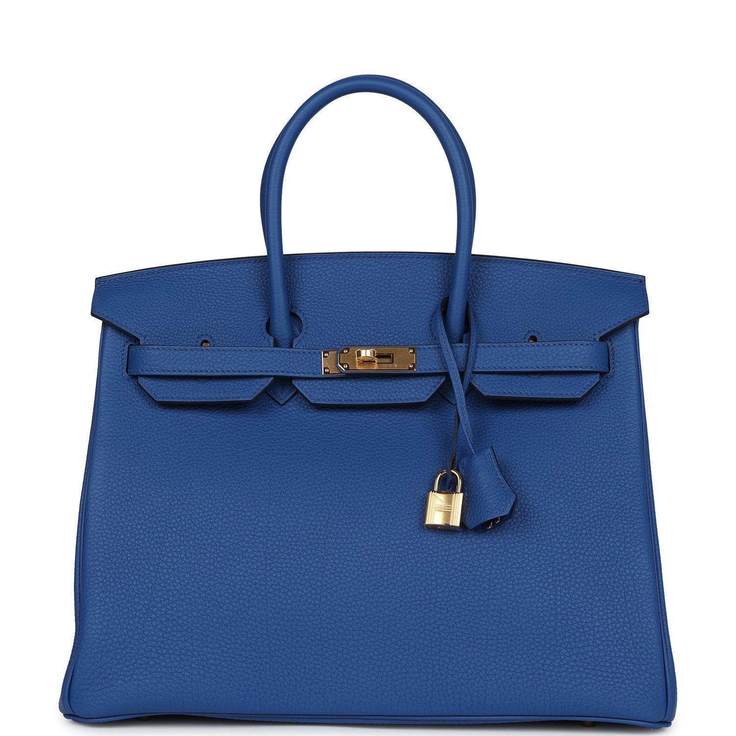 Hermes Birkin 35 Bleu Royal Togo Gold Hardware