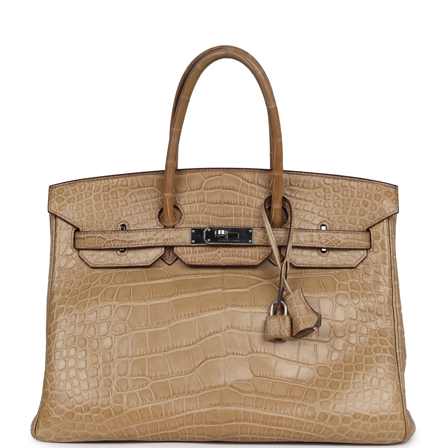 Hermes Birkin 35 Poussiere Matte Alligator Palladium Hardware