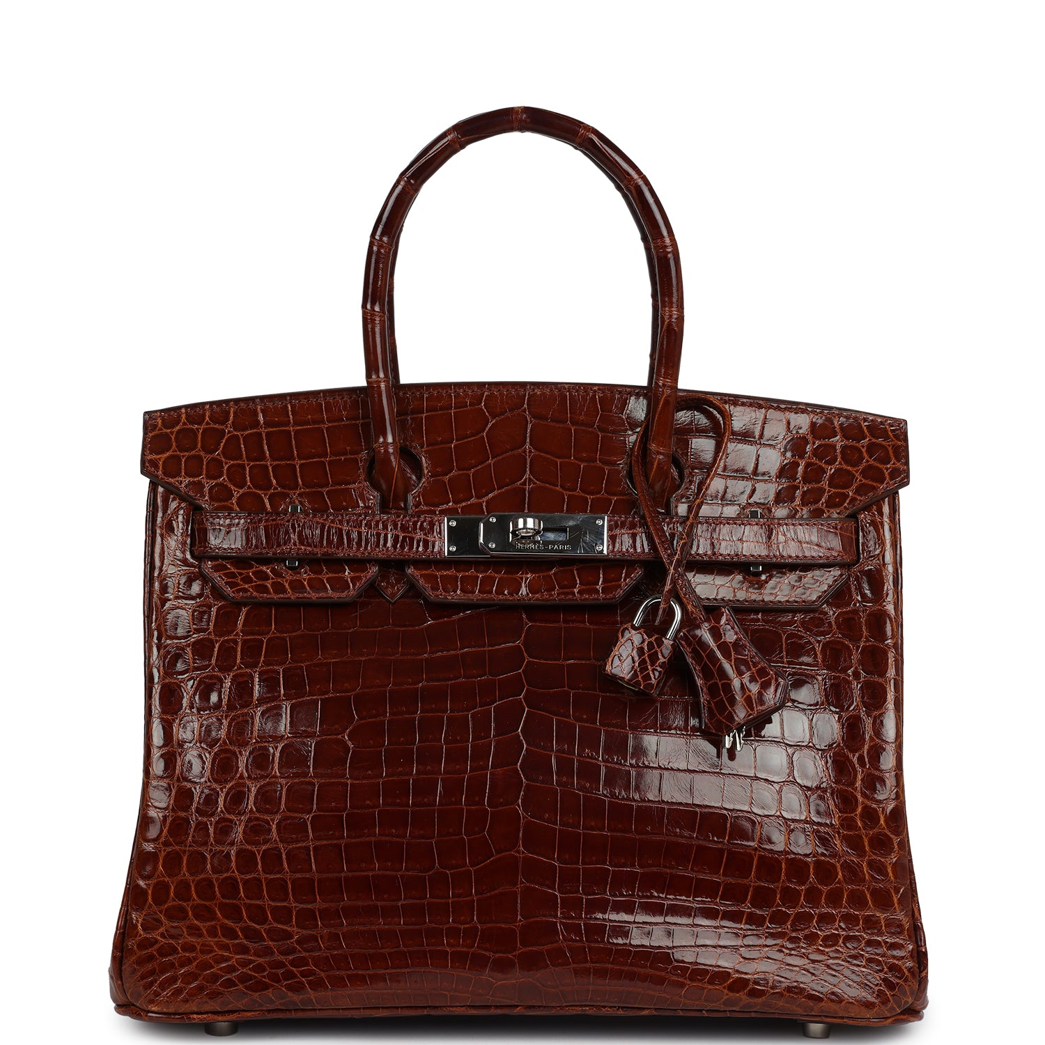 Hermes Birkin 30 Miel Shiny Niloticus Crocodile Palladium Hardware