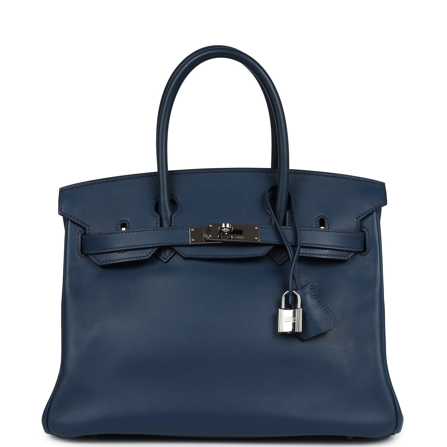 Hermes Birkin 30 Deep Bleu Swift Palladium Hardware