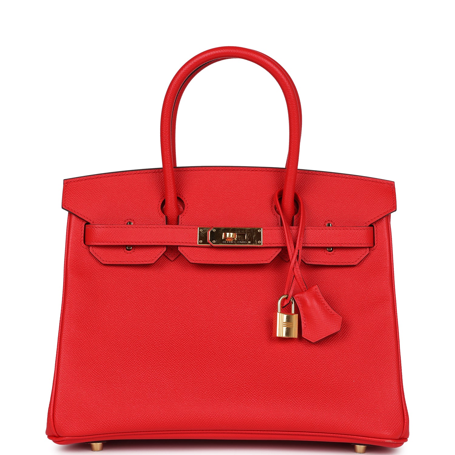 Hermes Birkin 30 Rouge De Coeur Epsom Gold Hardware