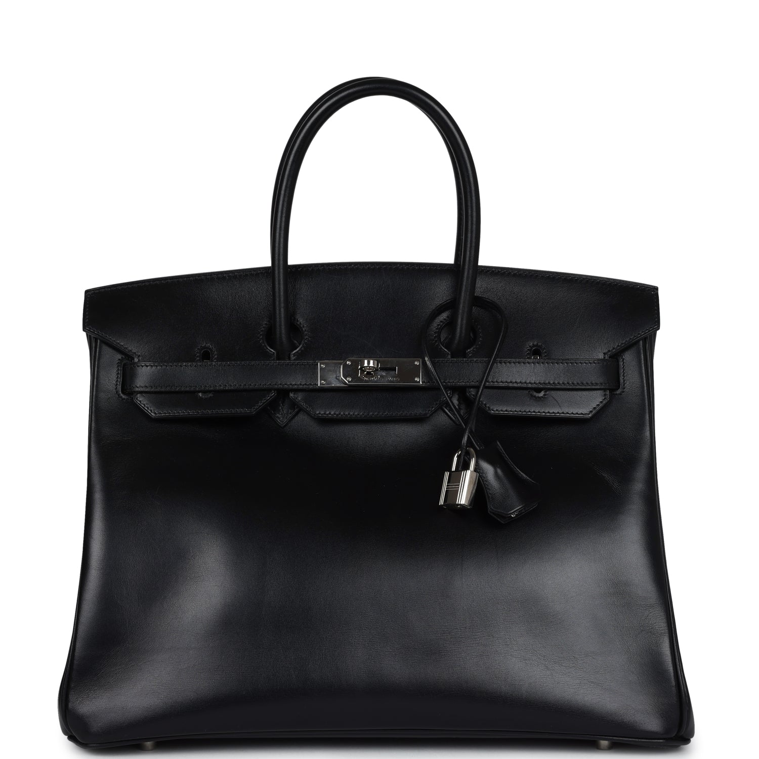 Hermes Birkin 35 Black Box Palladium Hardware