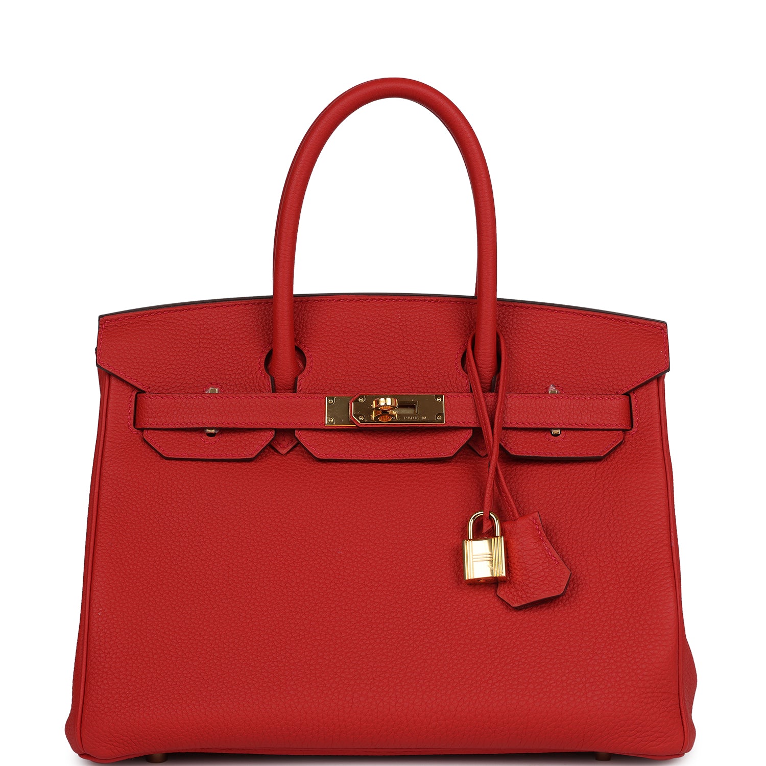 Hermes Birkin 30 Geranium Togo Gold Hardware