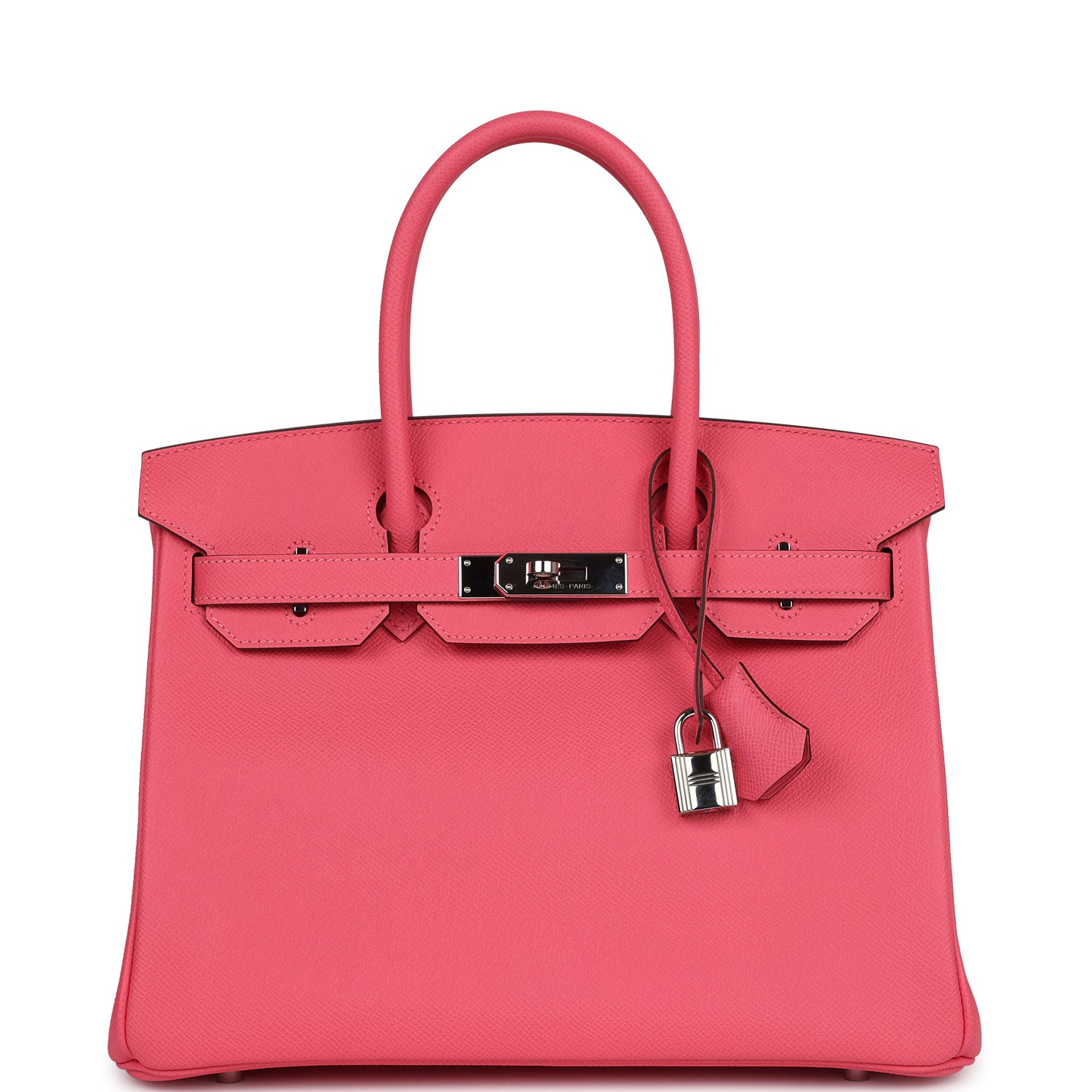 Hermes Birkin 30 Rose Azalee Epsom Palladium Hardware