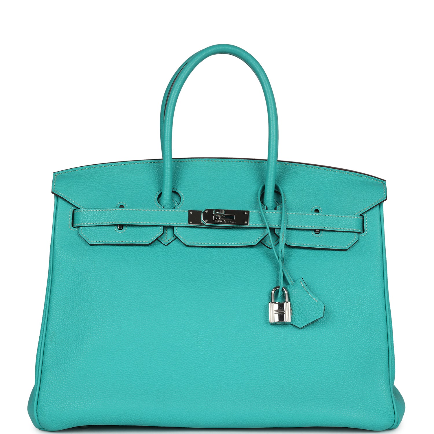 Hermes Birkin 35 Lagon Togo Palladium Hardware