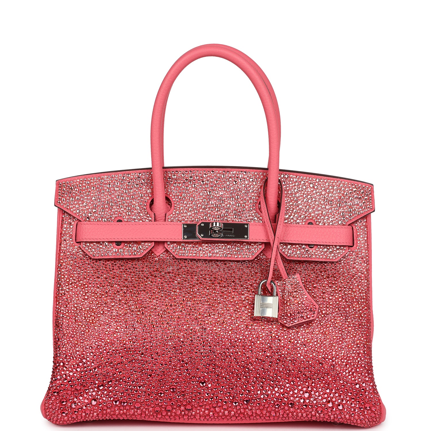 Hermes Birkin 30 Rose Azalee Clemence Palladium Hardware