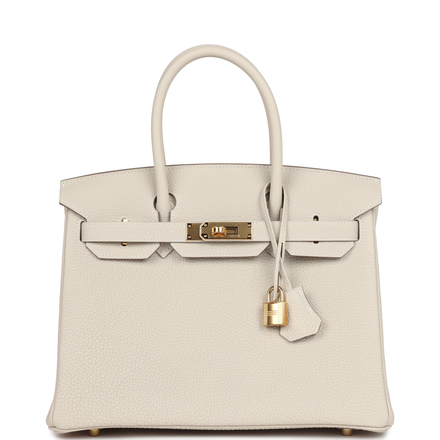 Hermes Birkin 30 Craie Togo Gold Hardware