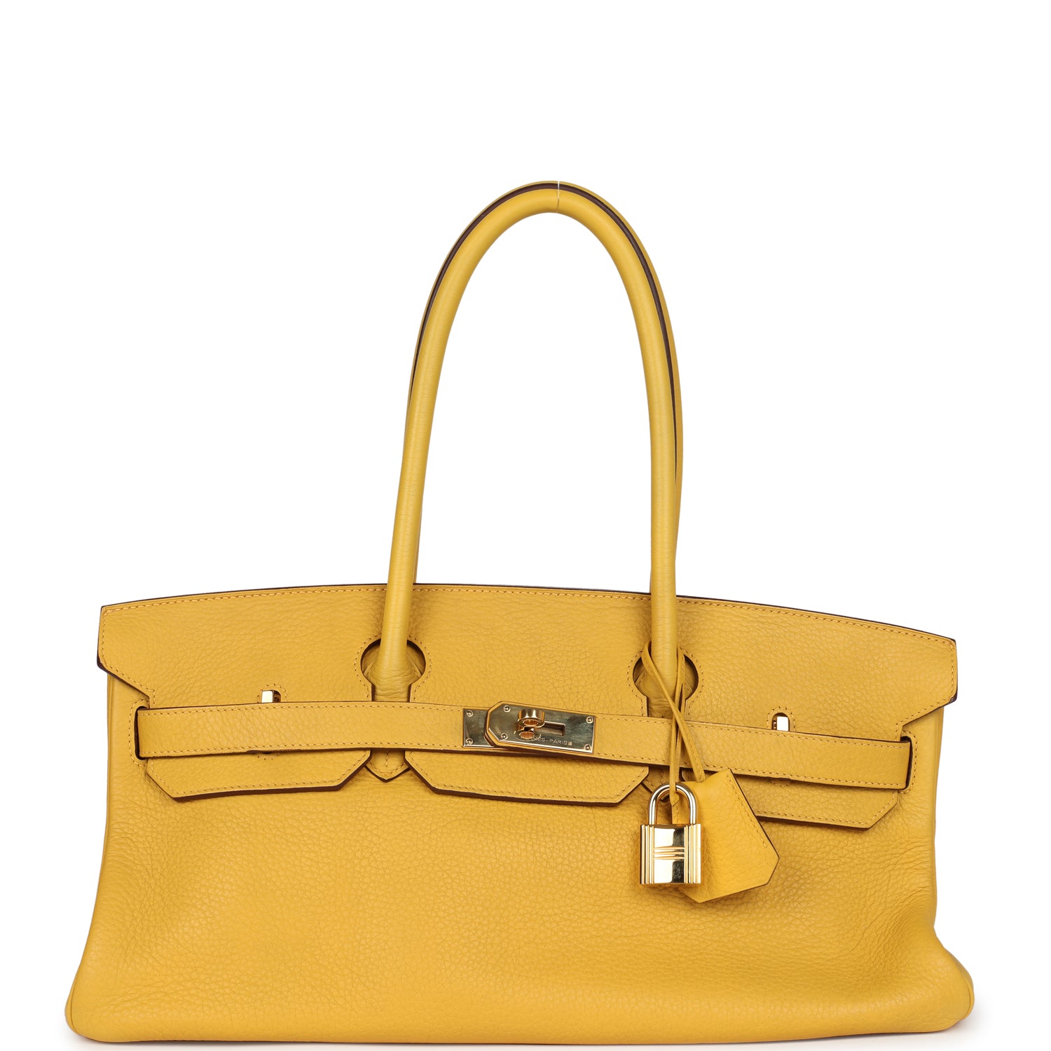 Hermes Shoulder Birkin 42 JPG Soleil Clemence Gold Hardware